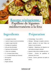 recette legume papillote