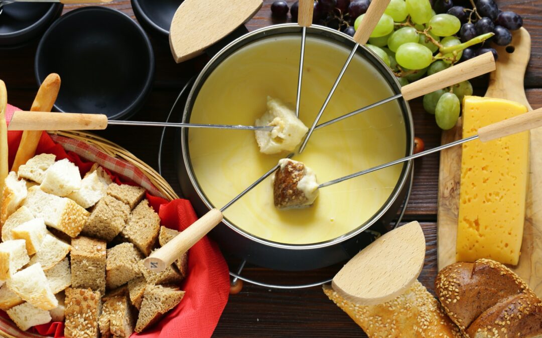 Fondue de fromage en Suisse