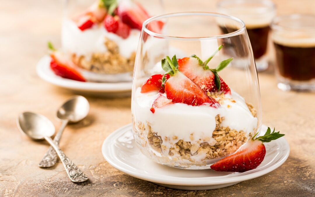 Dessert healthy à la fraise
