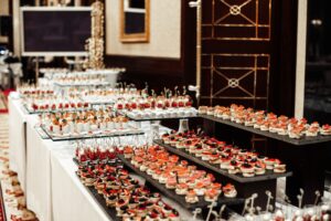 Buffet proposé par un traiteur